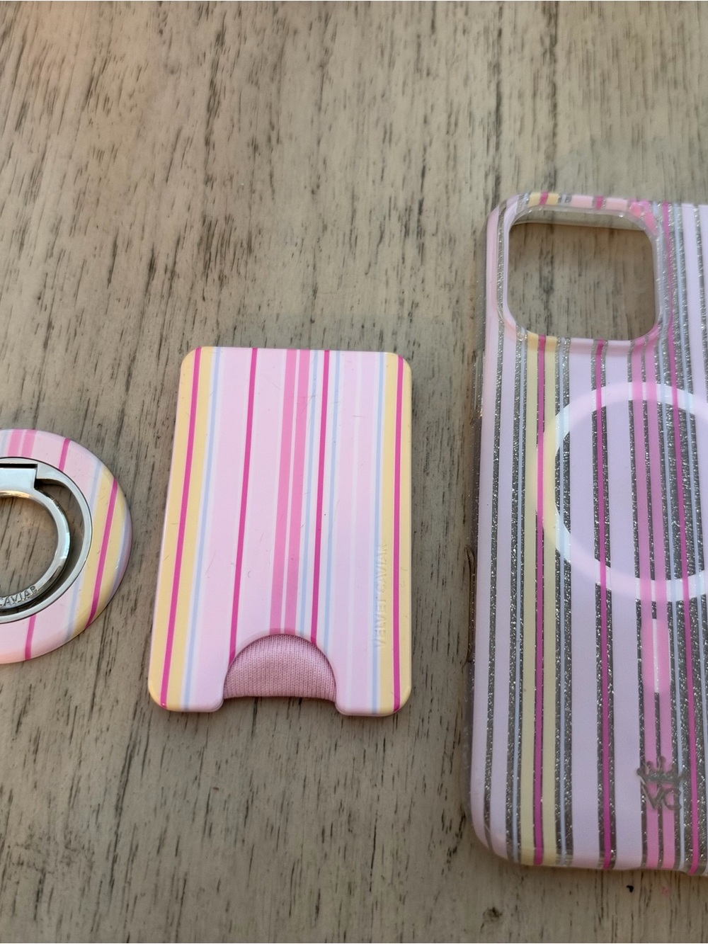Velvet Caviar Pink Striped summer collection IPhone 16 Pro Max Case
